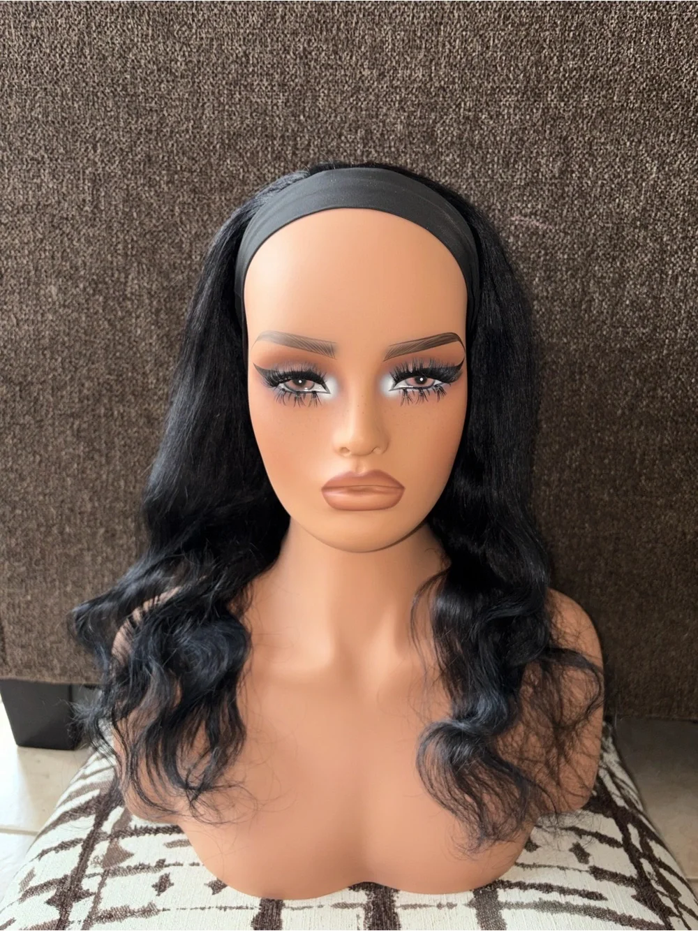 Human Hair Body Wave Headband Wig 16 in” (No Offers)